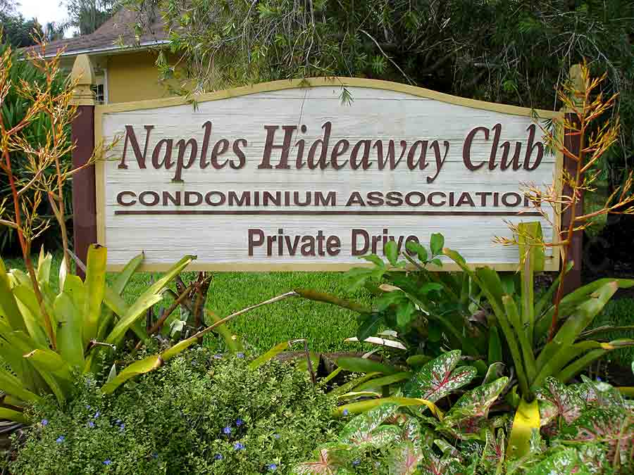 NAPLES HIDEAWAY CLUB Signage